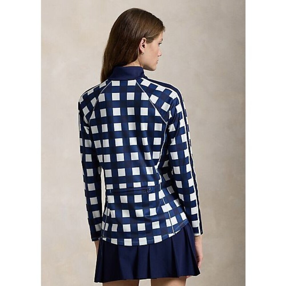 NEW RLX Ralph Lauren Women's L Stretch Interlock Quarter-Zip Mockneck NWT $188 - Picture 3 of 5